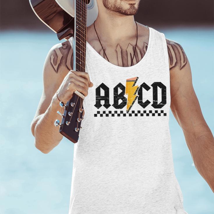 Lightning Pencil Rock'n Roll ABCD Teacher Back To School Kid Men Tank Top, gift for family, gift for coworker Lightning Pencil Rock'n Roll ABCD Teacher Back To School Kid Men Tank Top, gift for family, gift for coworker