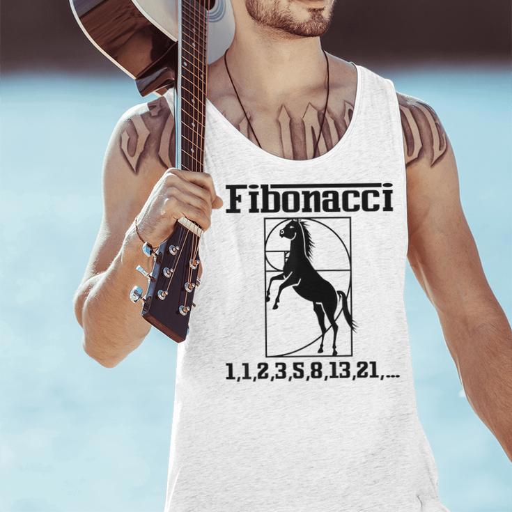 Nerdy Fibonacci Racing Car Horse Math Teacher Men Women Girls Kids Men Tank Top, gift for family, gift for coworker