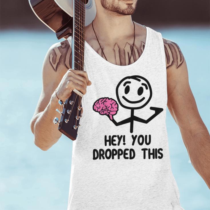 Nerdy Hey You Dropped This Brain Math Teacher Men Tank Top, gift for family, gift for coworker