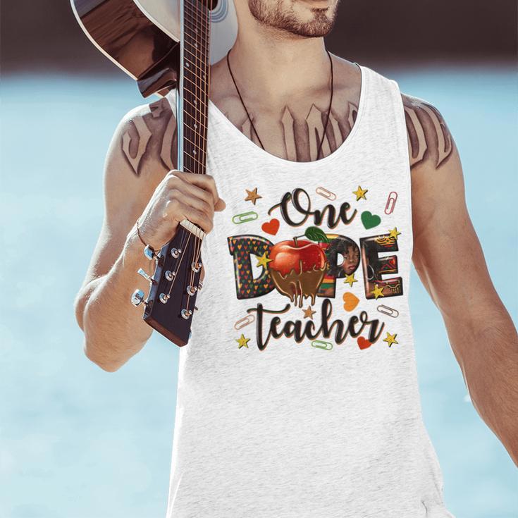 One Dope Teacher Men Tank Top, gift for family, gift for coworker One Dope Teacher Men Tank Top, gift for family, gift for coworker