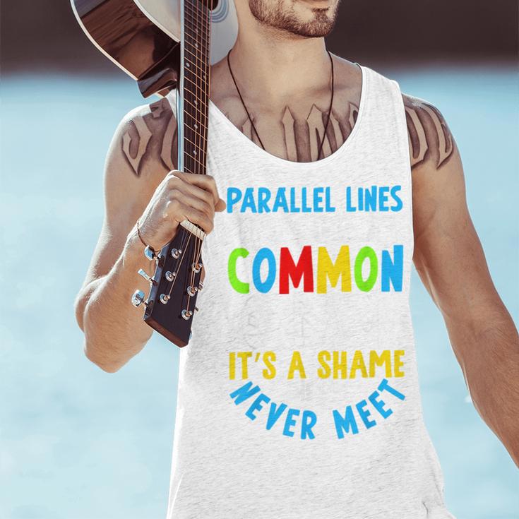 Parallel Lines Math Pun – Teacher Humor Men Tank Top, gift for family, gift for coworker