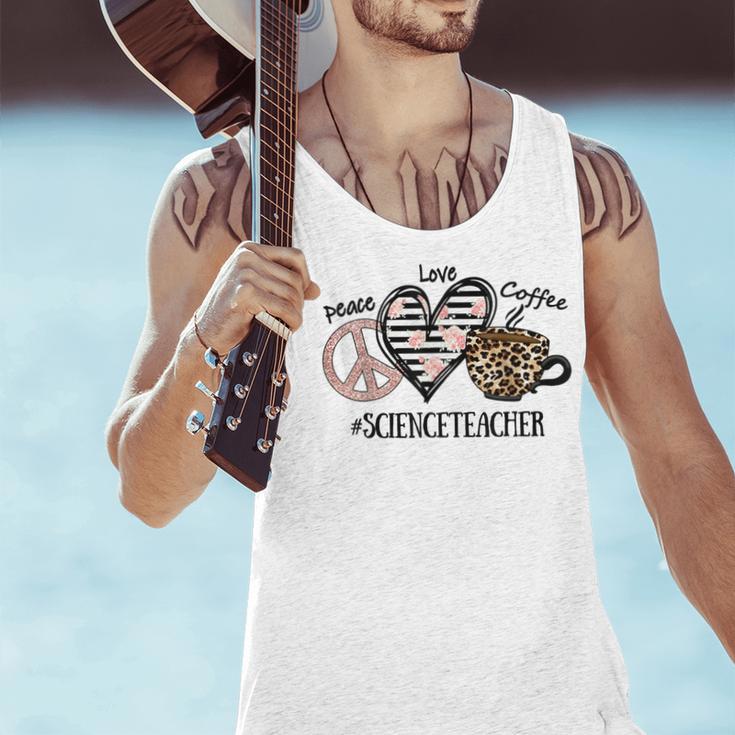 Peace Love Coffee Science Teacher Men Tank Top, Science Teacher Tank Tops, gift for family, gift for coworker Peace Love Coffee Science Teacher Men Tank Top, Science Teacher Tank Tops, gift for family, gift for coworker