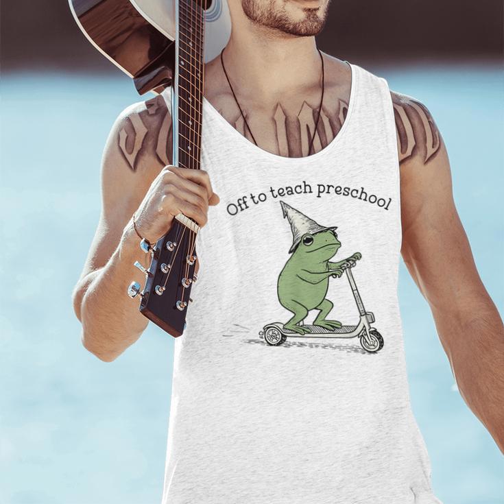Pre K Grade Teacher Frog Back To School Preschool Men Tank Top, gift for family, gift for coworker Pre K Grade Teacher Frog Back To School Preschool Men Tank Top, gift for family, gift for coworker