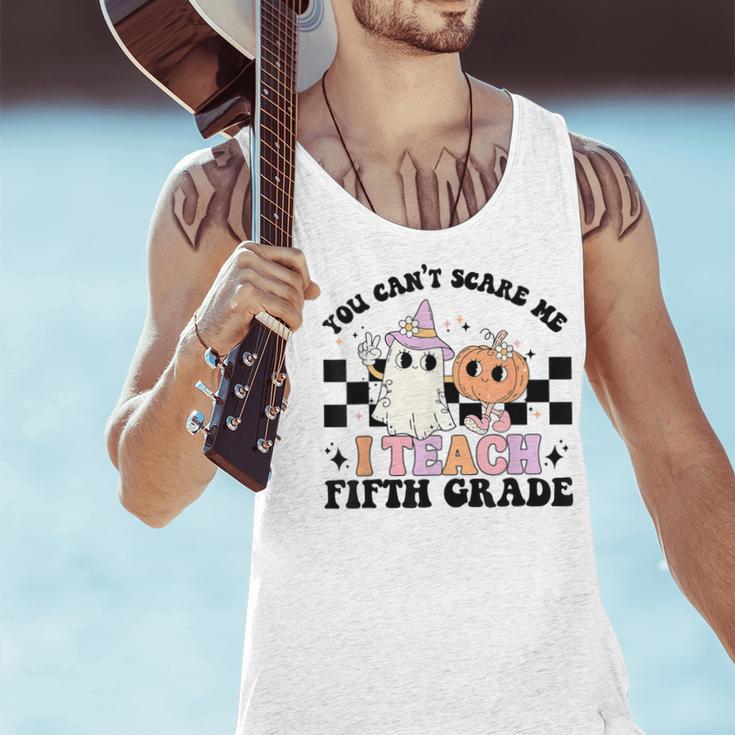 Retro You Can't Scare Me I Teach 5th Grade Teacher Halloween Men Tank Top, gift for family, gift for coworker