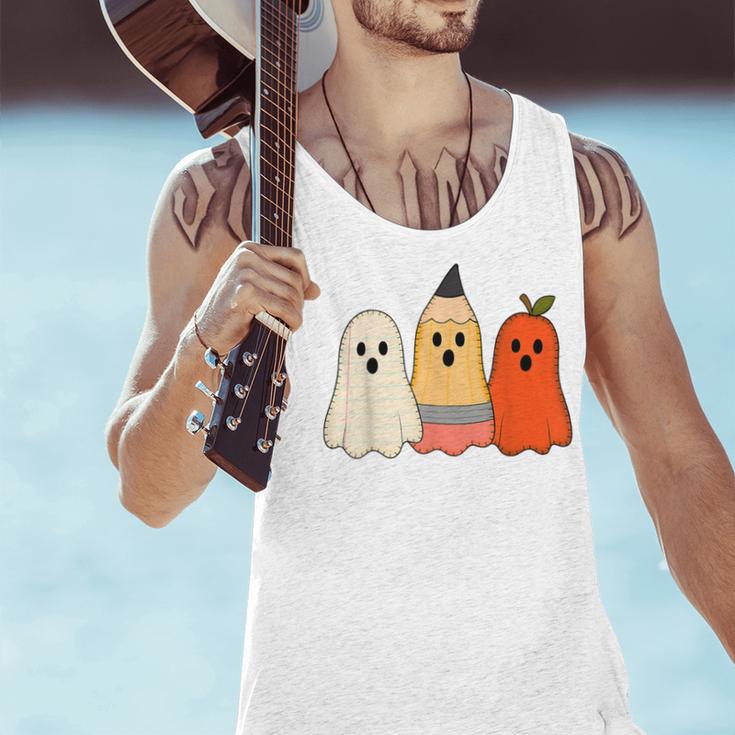 Retro Pencil Ghost Boo Spooky Teacher Halloween Costume Men Tank Top, gift for family, gift for coworker Retro Pencil Ghost Boo Spooky Teacher Halloween Costume Men Tank Top, gift for family, gift for coworker