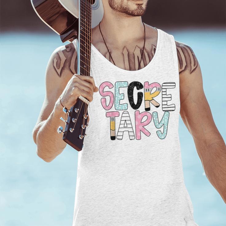 Retro Secretary Back To School Teacher Appreciation Men Tank Top, gift for family, gift for coworker Retro Secretary Back To School Teacher Appreciation Men Tank Top, gift for family, gift for coworker