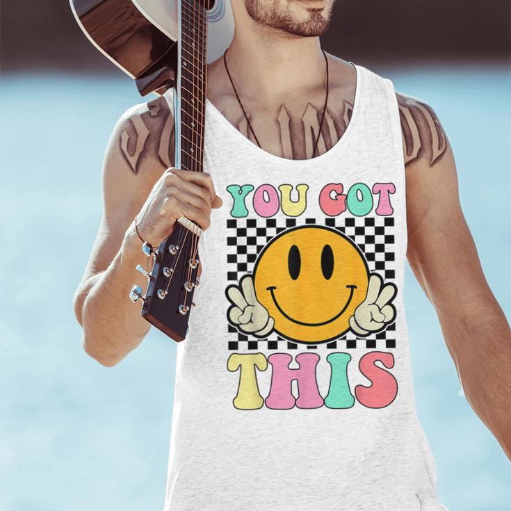 You Got This Retro Smile Motivational Testing Day Teacher Men Tank Top, gift for family, gift for coworker You Got This Retro Smile Motivational Testing Day Teacher Men Tank Top, gift for family, gift for coworker