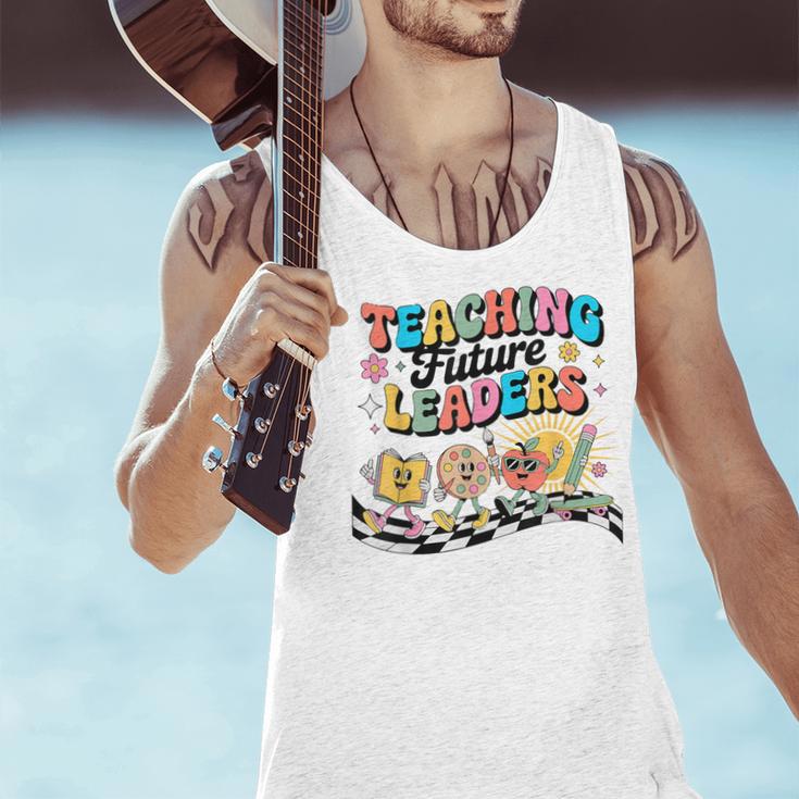 Retro Teaching Future Leaders Groovy Teacher Back To School Men Tank Top, Groovy Teacher Tank Tops, Future Teacher Tank Tops, gift for family, gift for coworker Retro Teaching Future Leaders Groovy Teacher Back To School Men Tank Top, Groovy Teacher Tank Tops, Future Teacher Tank Tops, gift for family, gift for coworker