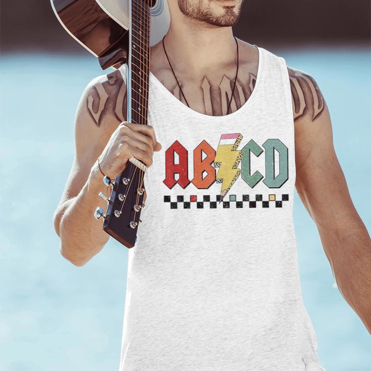 Rock Abcd Back To School Abcd Preschool Teacher Appreciation Men Tank Top, gift for family, gift for coworker Rock Abcd Back To School Abcd Preschool Teacher Appreciation Men Tank Top, gift for family, gift for coworker