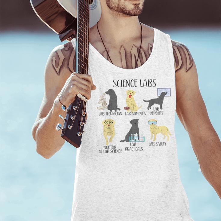 Science Labs Dogs Labrador Retriever Science Teacher Men Tank Top, Science Teacher Tank Tops, gift for family, gift for coworker
