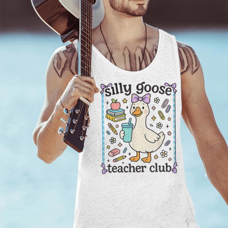 Silly Goose Teacher Club Silly Goose For Teacher Men Tank Top, gift for family, gift for coworker