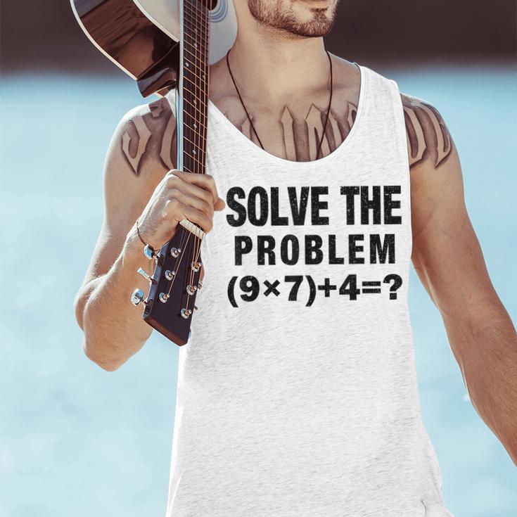 Solve The Problem 9×74 Math Teacher Men Tank Top, gift for family, gift for coworker Solve The Problem 9×74 Math Teacher Men Tank Top, gift for family, gift for coworker