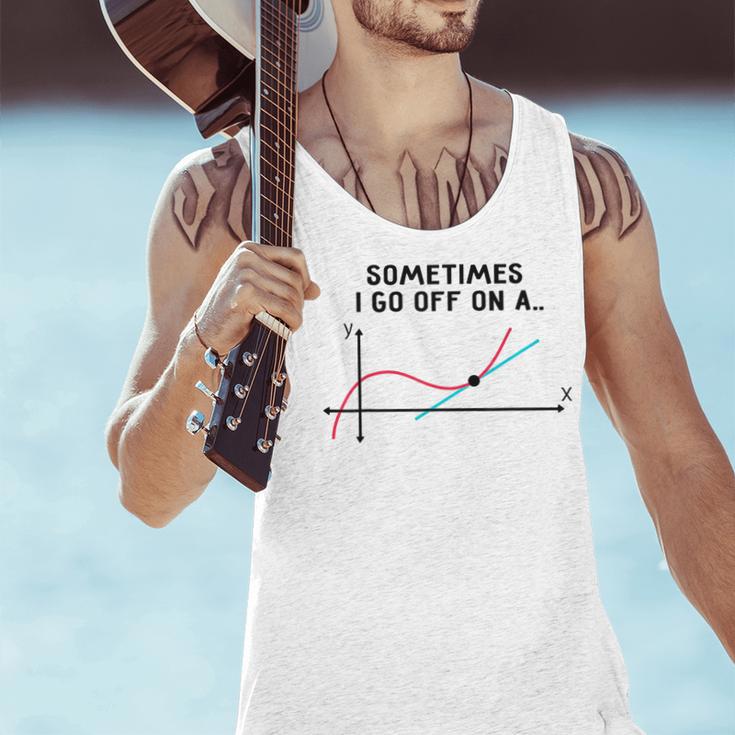 Sometimes I Go Off On a Tangent Math Teacher T Shirts Men Women Girls Kids Men Tank Top, gift for family, gift for coworker