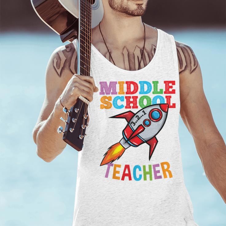 Space Middle School Teacher Back To School Men Women Kids Men Tank Top, gift for family, gift for coworker