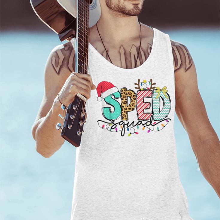SPED Squad Special Education Teacher Autism Christmas Women Men Tank Top, gift for family, gift for coworker