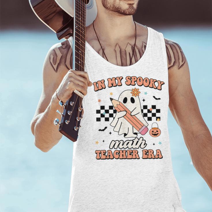 In My Spooky Math Teacher Era Groovy Retro Halloween Costume For Men Women Men Tank Top, Groovy Teacher Tank Tops, gift for family, gift for coworker