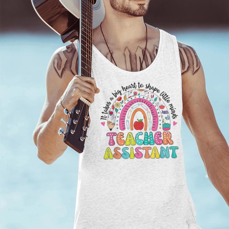 It Takes A Big Heart To Shape Little Minds Teacher Assistant Men Tank Top, gift for family, gift for coworker It Takes A Big Heart To Shape Little Minds Teacher Assistant Men Tank Top, gift for family, gift for coworker