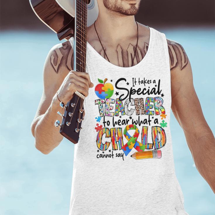 It Takes A Special Teacher To Hear What A Child Cannot Say Men Tank Top, gift for family, gift for coworker