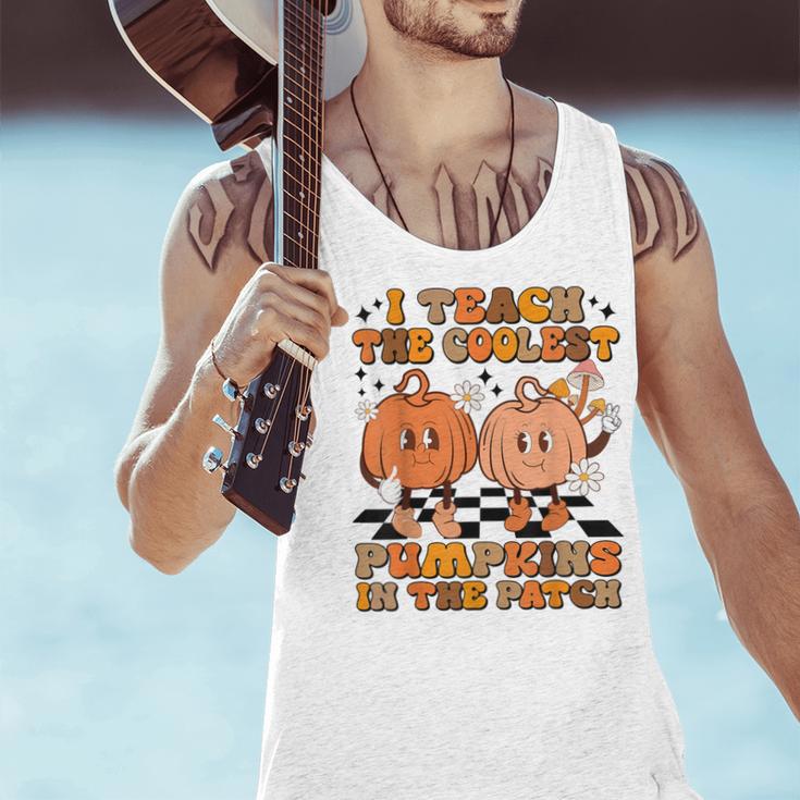 I Teach The Coolest Pumpkins In The Patch Teacher Halloween Men Tank Top, gift for family, gift for coworker I Teach The Coolest Pumpkins In The Patch Teacher Halloween Men Tank Top, gift for family, gift for coworker