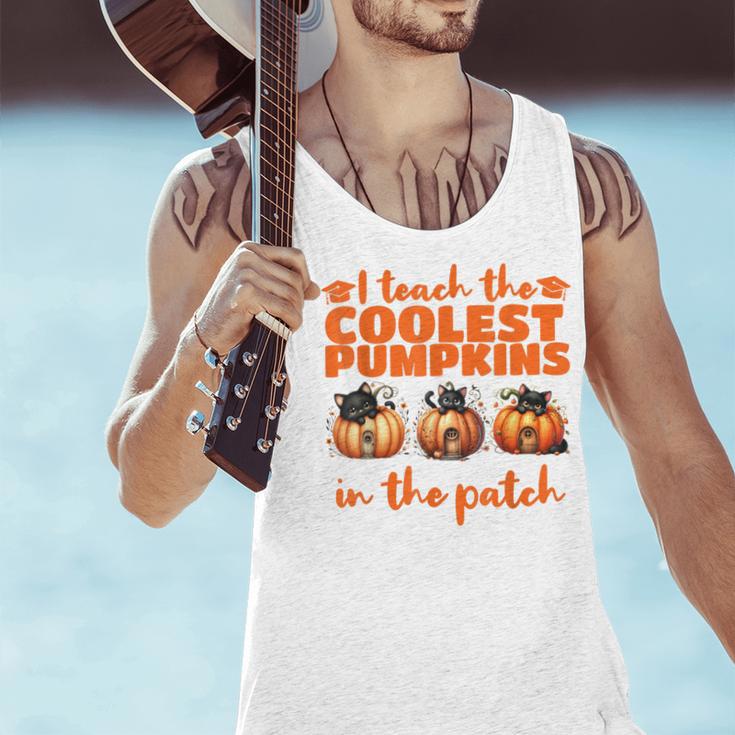 I Teach The Cutest Pumpkins Halloween Teacher Cat Lover Men Tank Top, gift for family, gift for coworker I Teach The Cutest Pumpkins Halloween Teacher Cat Lover Men Tank Top, gift for family, gift for coworker