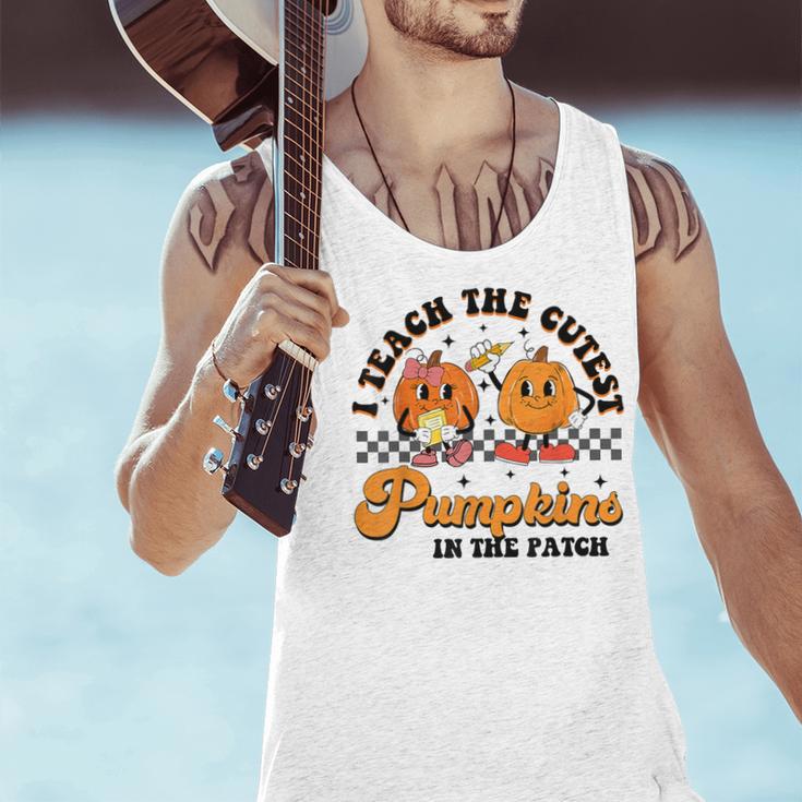 I Teach The Cutest Pumpkins In The Patch Halloween Teacher For Men Women Kids Men Tank Top, gift for family, gift for coworker