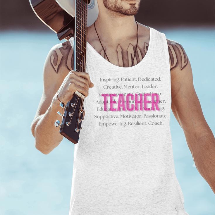 TEACH Inspirational Teacher Comfortable & Stylish T-Shirt Men Tank Top, gift for family, gift for coworker