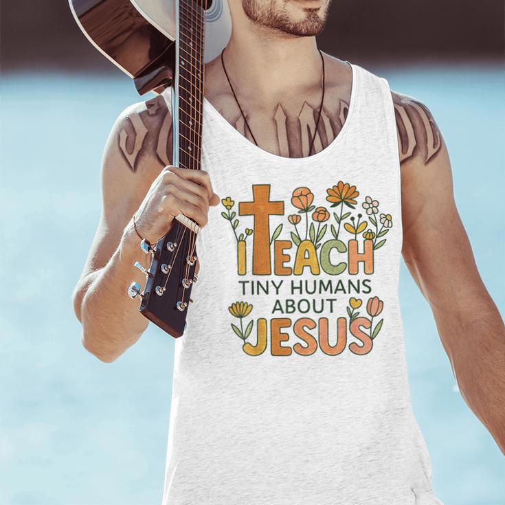 I Teach Tiny Humans About Jesus Christian Teacher Religious Men Tank Top, gift for family, gift for coworker I Teach Tiny Humans About Jesus Christian Teacher Religious Men Tank Top, gift for family, gift for coworker