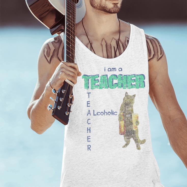 I Am A Teacher Alcoholic Cat Beer Feline Men Women Men Tank Top, gift for family, gift for coworker I Am A Teacher Alcoholic Cat Beer Feline Men Women Men Tank Top, gift for family, gift for coworker