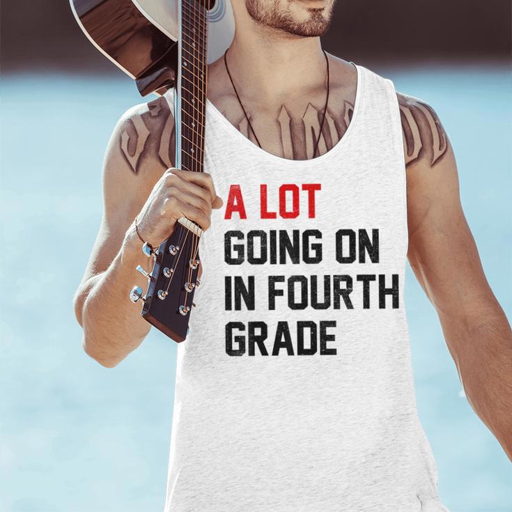 Teacher A Lot Going On In Fourth Grade Back To School Men Tank Top, gift for family, gift for coworker