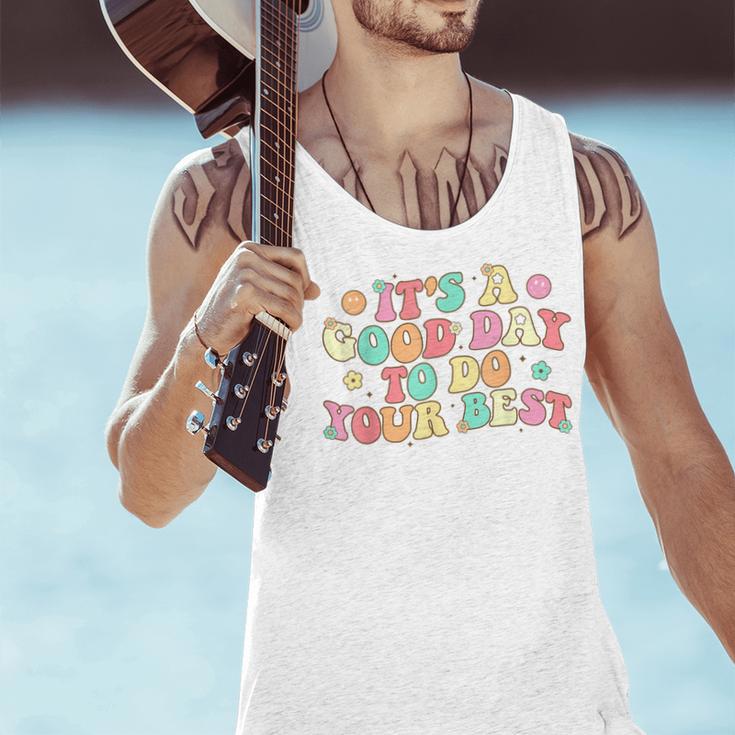 Teacher Testing Shirt It's A Good Day To Do Best Groovy Men Tank Top, Groovy Teacher Tank Tops, gift for family, gift for coworker