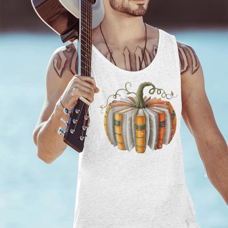 Teachers Students Fall Book Pumpkin Fall Librarians Bookworm Men Tank Top, gift for family, gift for coworker Teachers Students Fall Book Pumpkin Fall Librarians Bookworm Men Tank Top, gift for family, gift for coworker