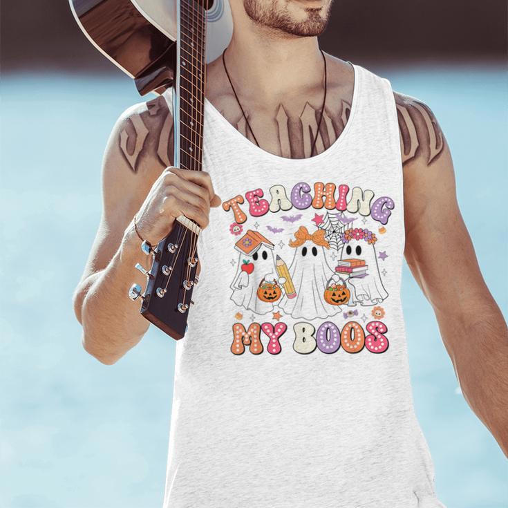 Teaching My Boos Cute Spooky Ghost Teacher Halloween Women Men Tank Top, gift for family, gift for coworker Teaching My Boos Cute Spooky Ghost Teacher Halloween Women Men Tank Top, gift for family, gift for coworker