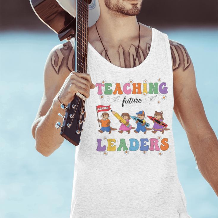 Teaching Future Leaders Otter Back To School Teacher Men Tank Top, Future Teacher Tank Tops, gift for family, gift for coworker Teaching Future Leaders Otter Back To School Teacher Men Tank Top, Future Teacher Tank Tops, gift for family, gift for coworker