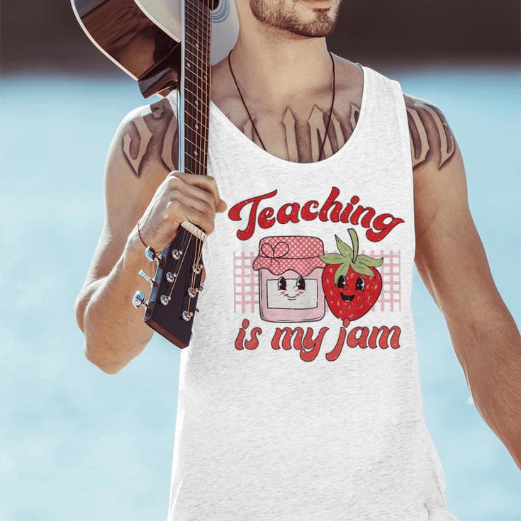Teaching Is My Jam Cute Strawberry For Women Teachers Men Tank Top, gift for family, gift for coworker Teaching Is My Jam Cute Strawberry For Women Teachers Men Tank Top, gift for family, gift for coworker