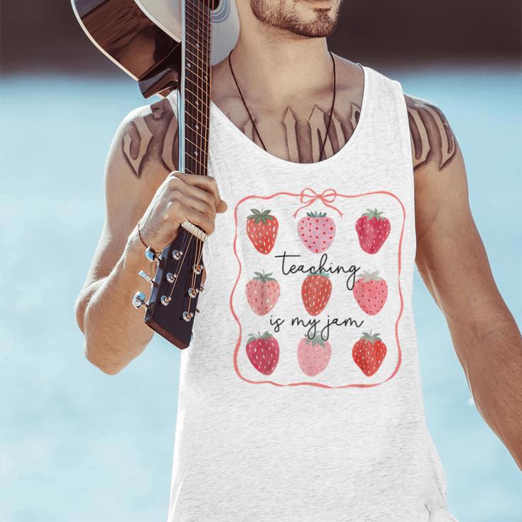 Teaching Is My Jam Teacher Team Crew Cute Strawberry Girls Men Tank Top, gift for family, gift for coworker Teaching Is My Jam Teacher Team Crew Cute Strawberry Girls Men Tank Top, gift for family, gift for coworker