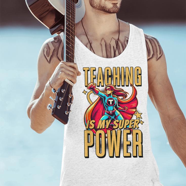 Teaching Is My Super Power Superhero Teacher Men Tank Top, Super Teacher Tank Tops, gift for family, gift for coworker Teaching Is My Super Power Superhero Teacher Men Tank Top, Super Teacher Tank Tops, gift for family, gift for coworker