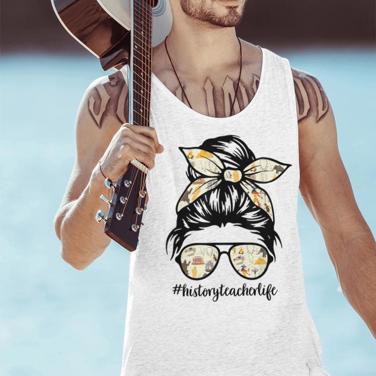 History Teacher Messy Bun Life Hair Glasses Men Tank Top, History Teacher Tank Tops, gift for family, gift for coworker History Teacher Messy Bun Life Hair Glasses Men Tank Top, History Teacher Tank Tops, gift for family, gift for coworker