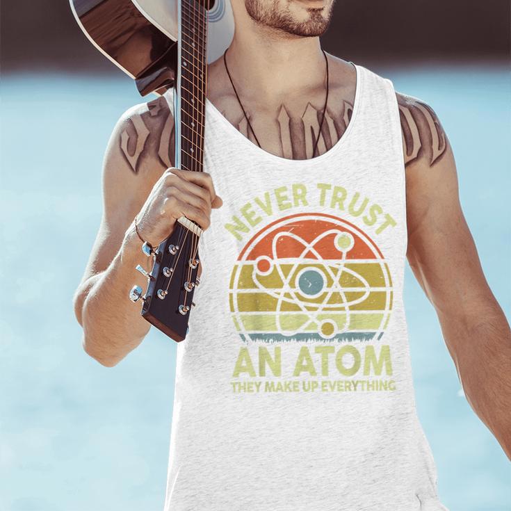 Never Trust An Atom Physics Jokes Science Teacher Men Tank Top, Science Teacher Tank Tops, gift for family, gift for coworker