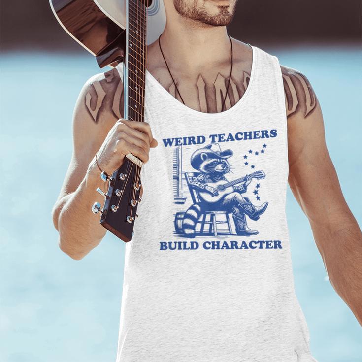 Weird Teachers Build Character Shirt Raccoon Teacher Men Tank Top, gift for family, gift for coworker Weird Teachers Build Character Shirt Raccoon Teacher Men Tank Top, gift for family, gift for coworker