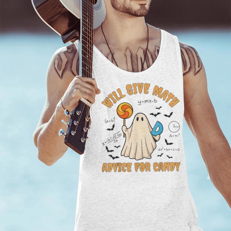 Will Give Math Advice For Candy Math Ghost Teacher Halloween Men Tank Top, gift for family, gift for coworker Will Give Math Advice For Candy Math Ghost Teacher Halloween Men Tank Top, gift for family, gift for coworker