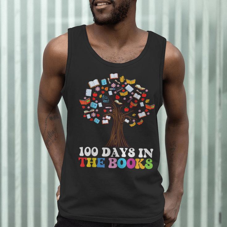 100 Days In The Books Reading Teacher 100th Day Of School Men Tank Top, novelty gifts, funny gifts