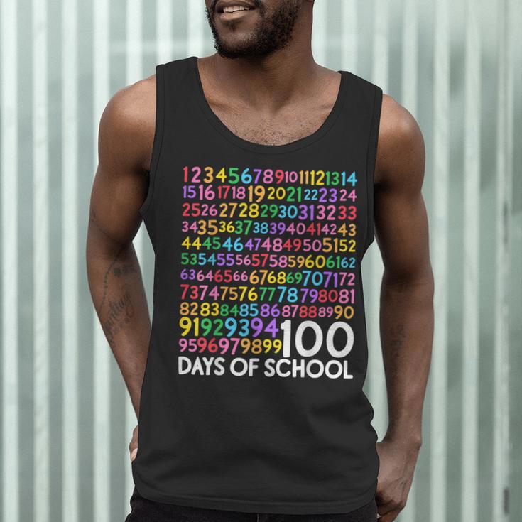 100th Day Of School Teacher Kids 100 Days Math Numbers Men Tank Top, novelty gifts, funny gifts