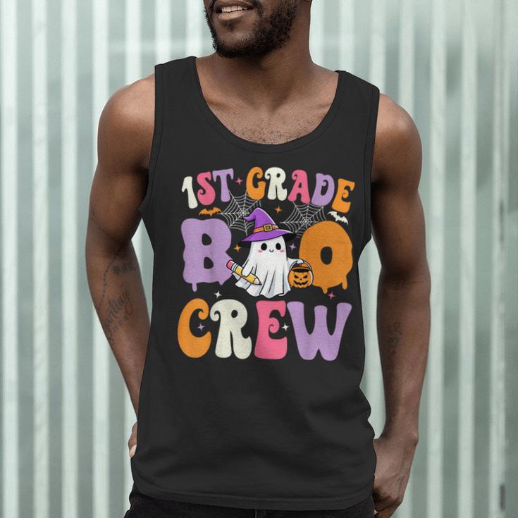1st Grade Boo Crew Spooky First Grade Halloween Teacher Men Tank Top, novelty gifts, funny gifts 1st Grade Boo Crew Spooky First Grade Halloween Teacher Men Tank Top, novelty gifts, funny gifts
