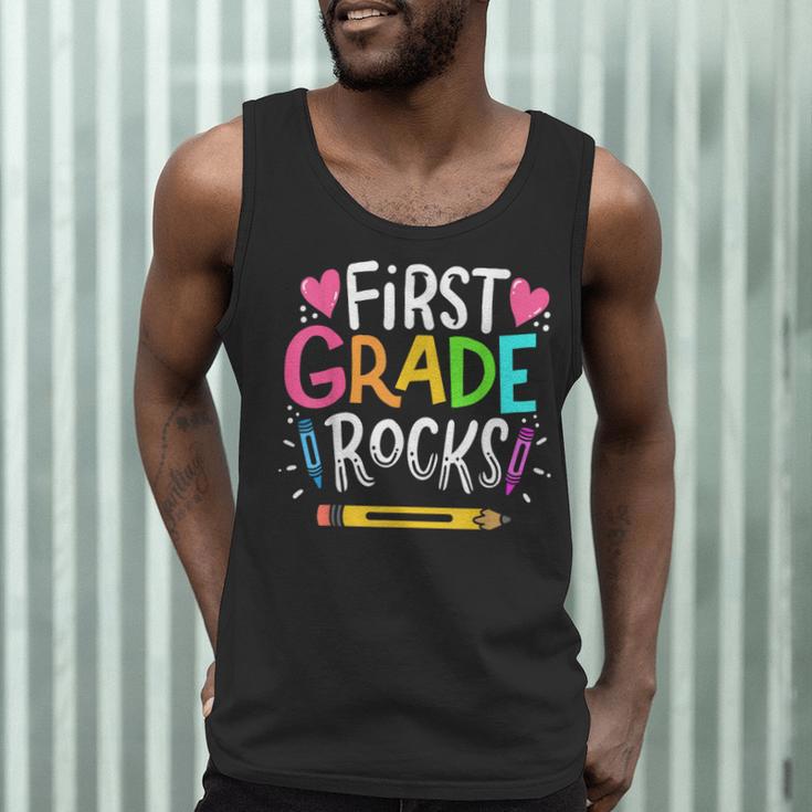1st Grade Teacher Men Tank Top, novelty gifts, funny gifts