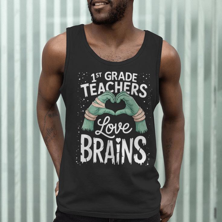 1st Grade Teachers Love Brains Shirt Halloween Teacher Men Tank Top, novelty gifts, funny gifts 1st Grade Teachers Love Brains Shirt Halloween Teacher Men Tank Top, novelty gifts, funny gifts