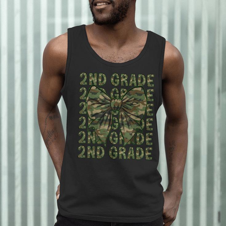 2nd Grade Teacher Student Camo Bow Back To School Men Tank Top, novelty gifts, funny gifts 2nd Grade Teacher Student Camo Bow Back To School Men Tank Top, novelty gifts, funny gifts