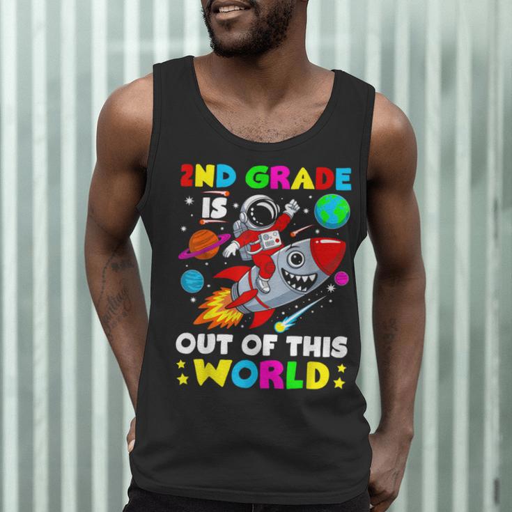 2nd Grade Is Out Of This World Space Rocket Planets Teacher Men Tank Top, novelty gifts, funny gifts 2nd Grade Is Out Of This World Space Rocket Planets Teacher Men Tank Top, novelty gifts, funny gifts