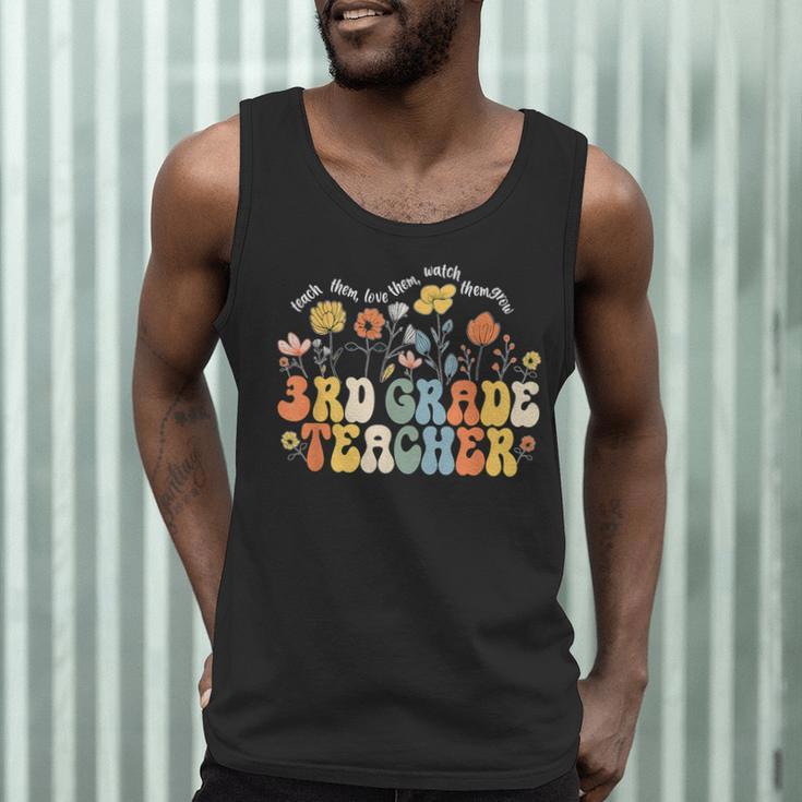 3rd Third Grade Teacher Appreciation Teaching Wildflowers Men Tank Top, novelty gifts, funny gifts 3rd Third Grade Teacher Appreciation Teaching Wildflowers Men Tank Top, novelty gifts, funny gifts