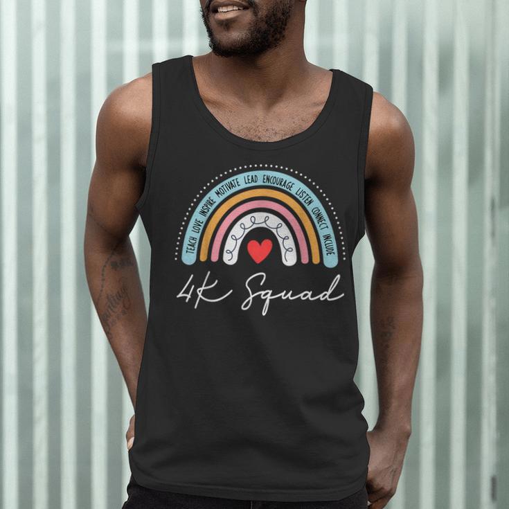 4K Squad Crew Team Teacher Kindergarten Kinder Elementary Men Tank Top, novelty gifts, funny gifts