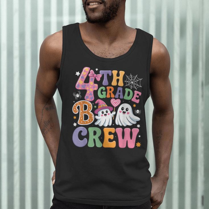 4th Grade Boo Crew Fourth Grade Teacher Kids Happy Halloween Men Tank Top, novelty gifts, funny gifts